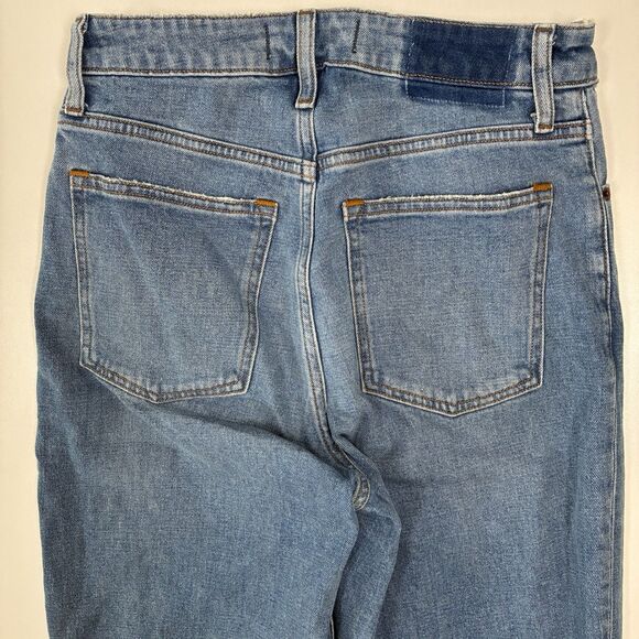 Abercrombie & Fitch Women's Blue Jeans Size 26/2 The Mom High Rise Curve Love - Picture 5 of 14
